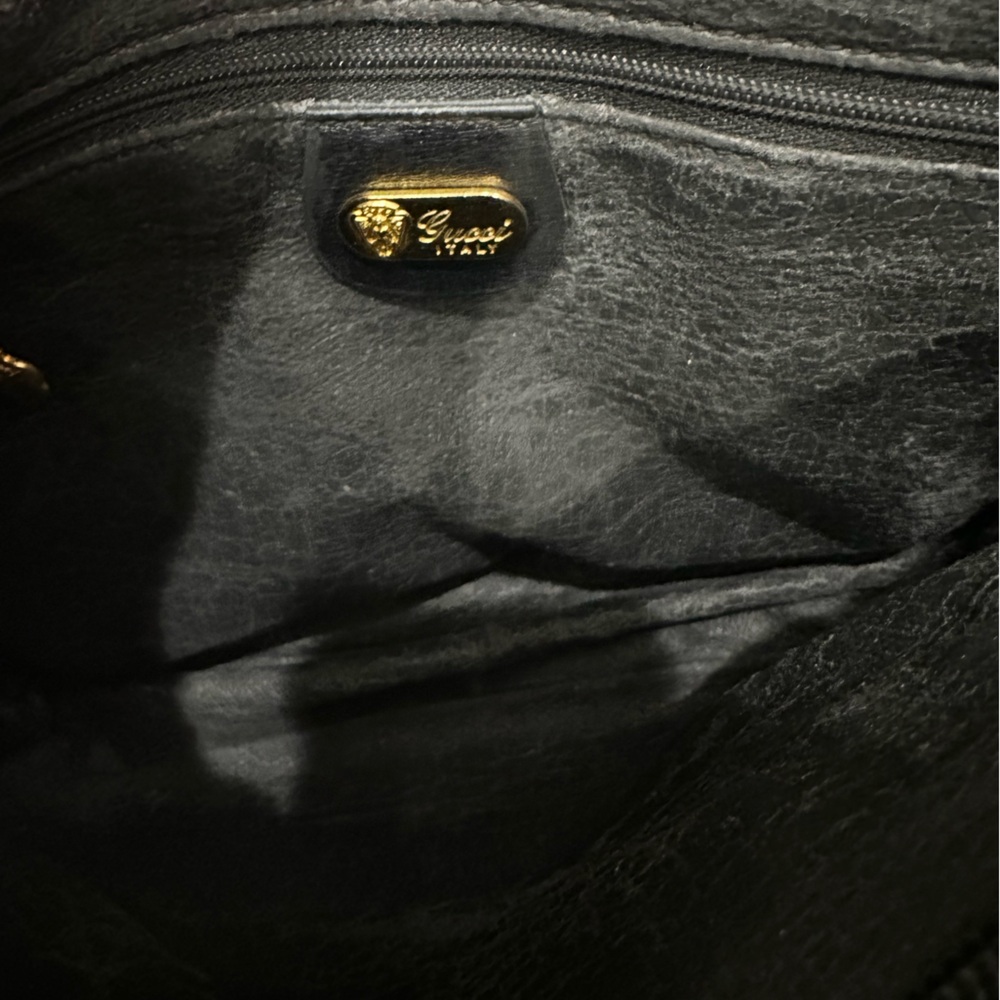 Vintage Gucci Navy GG Canvas Crescent Shoulder Bag - Picture 14 of 14